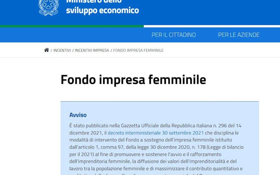 Fondo a sostegno dell’impresa femminile 2022: Come richiedere finanziamenti